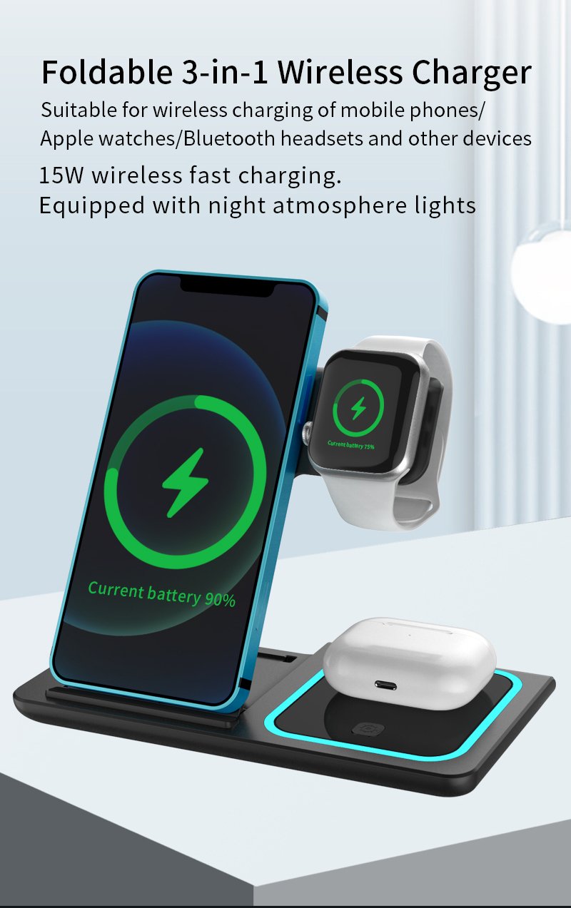 wireless charger 4 in 1 factory low price