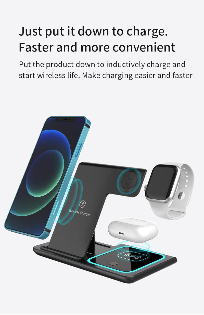 wireless charger 4 in 1 factory low price