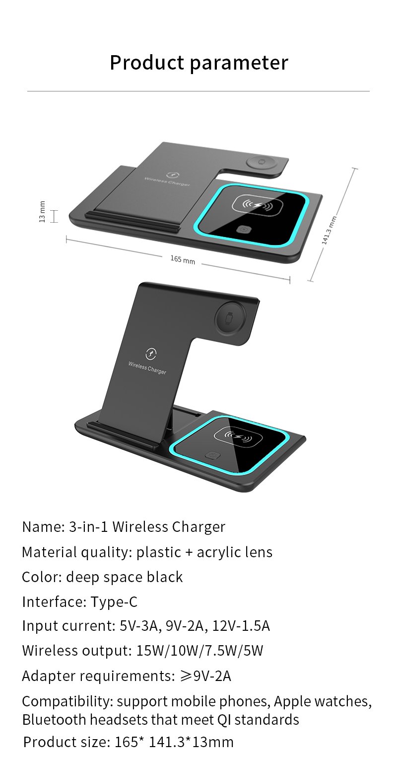 wireless charger 4 in 1 factory low price