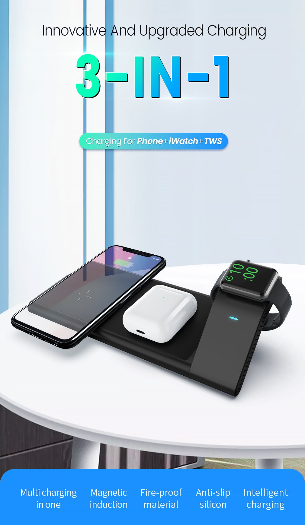 MULTI DEVICE WIRELESS CHARGER FACTORY LTS-DW06 