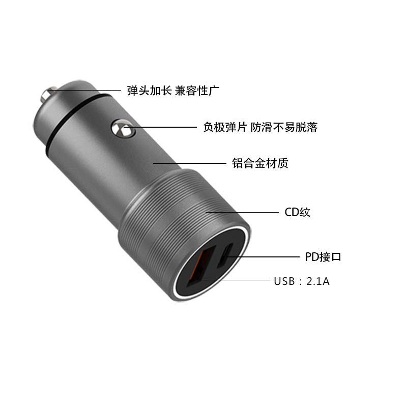 PD+QC3.0 38W car charger factory