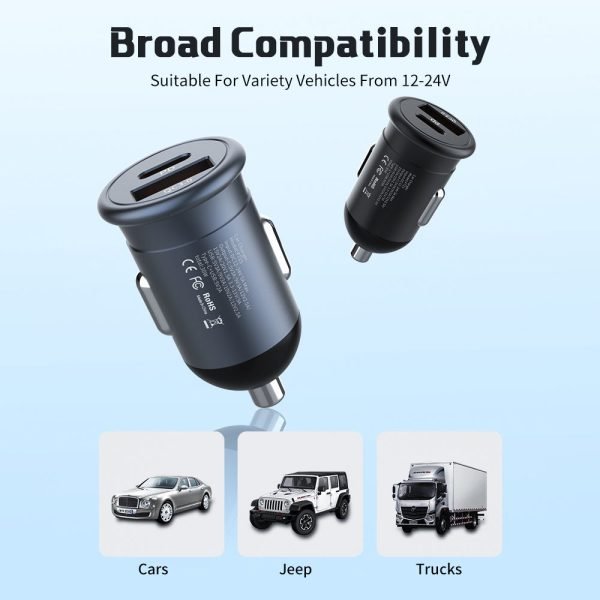 30W PD+QC3.0 CAR CHARGER FACTORY