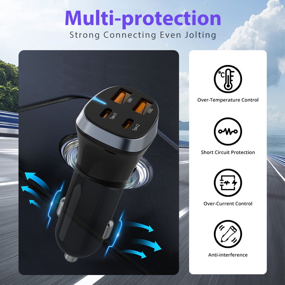 F718 70W CAR CHARGER FACTORY