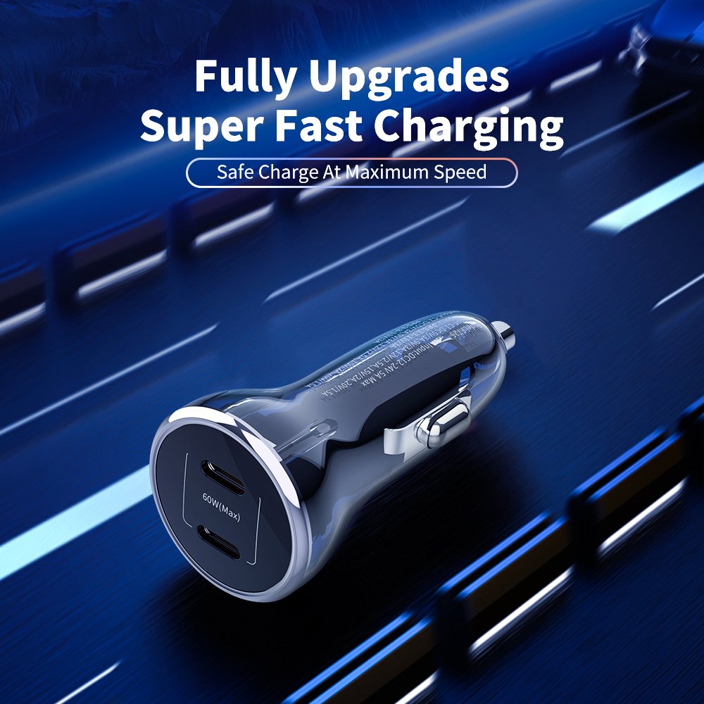 60W F725 CAR CHARGER FACTORY