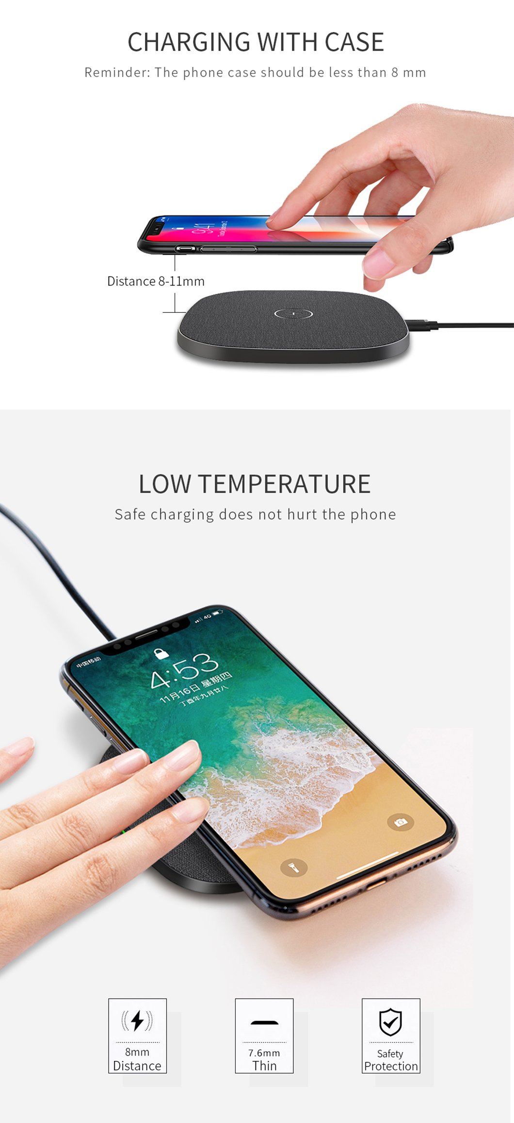 LTS01 Desktop wireless charger 