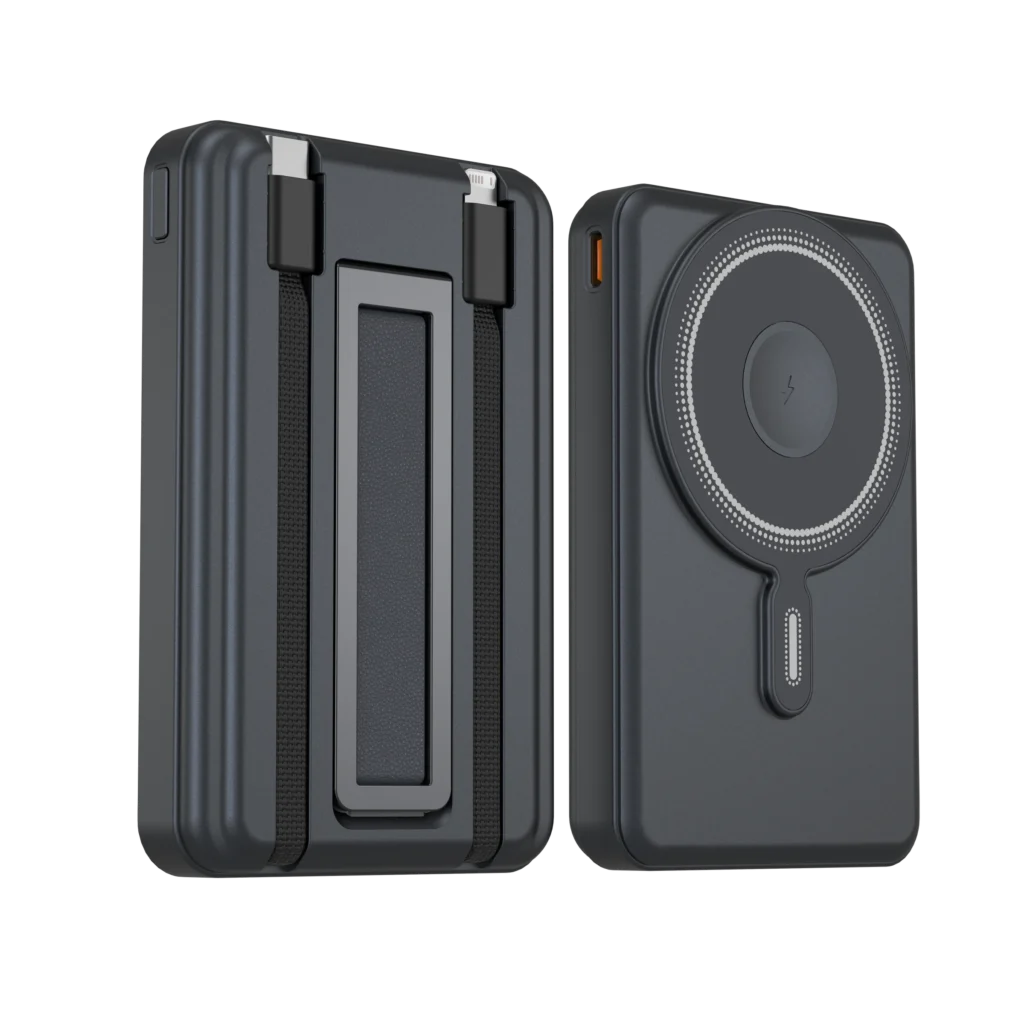 KH89 10000mAh Magnetic Power Bank with Built-In Cables primary view